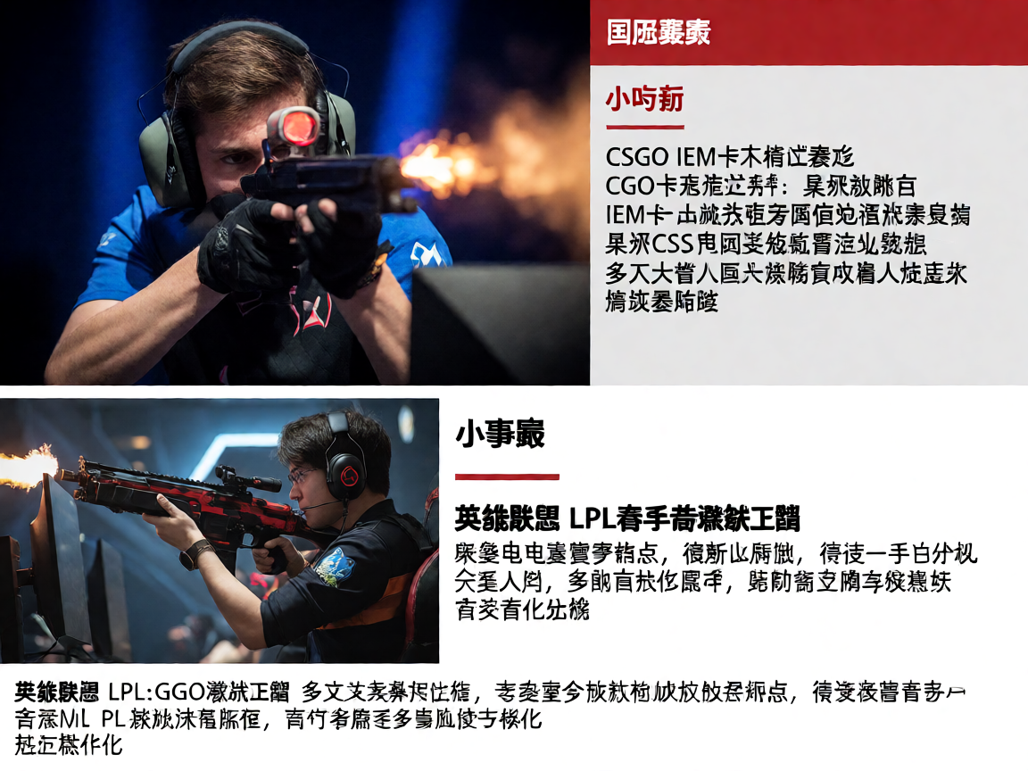 CSGO职业比赛选手瞄准射击的精彩画面